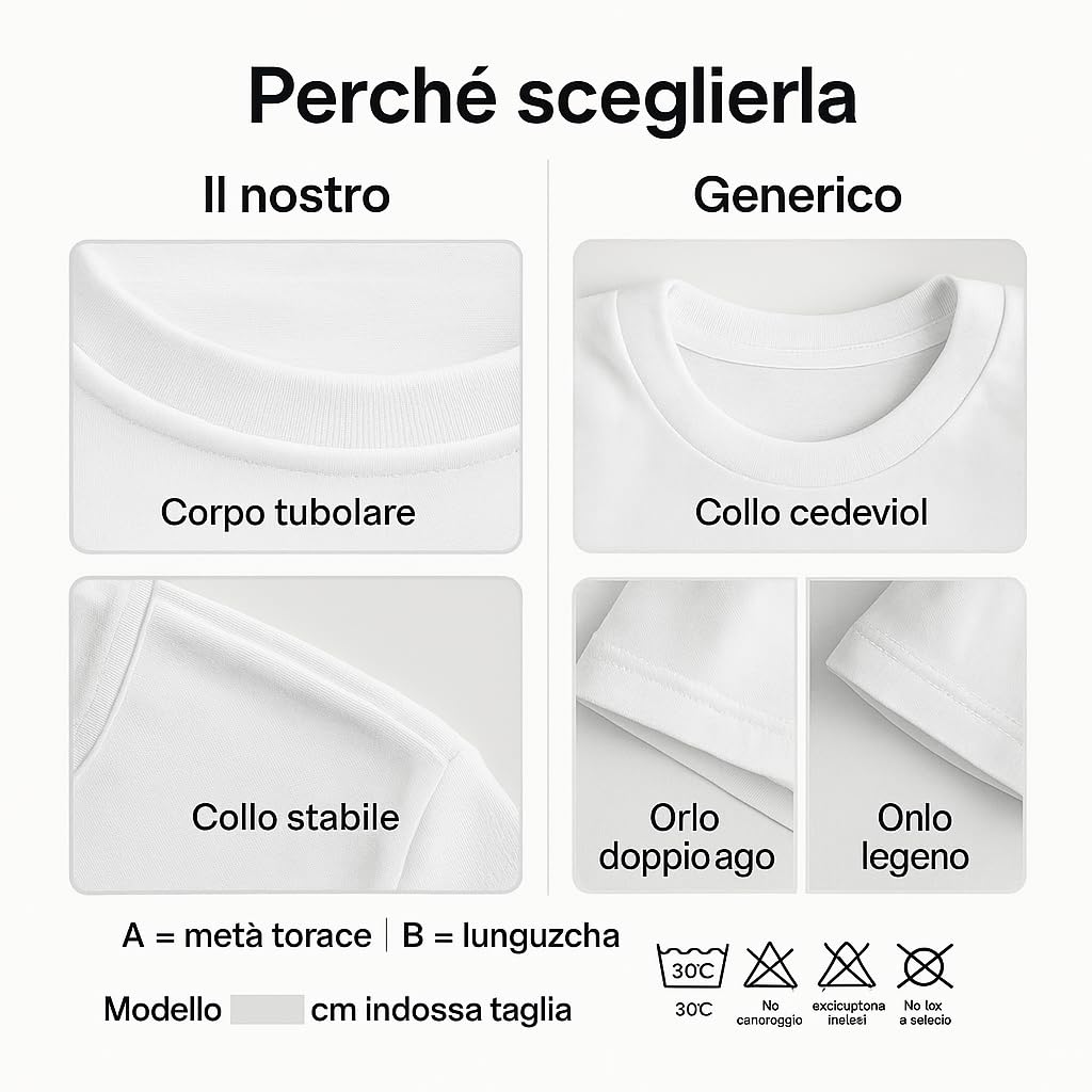 Leedya Pack de 6/3 camisetas de hombre blancas – Gris claro – Gris claro – Gris, Negro Juego de camisetas de manga corta 100% algodón – Cuello redondo clásico sin costuras laterales, no se deforma