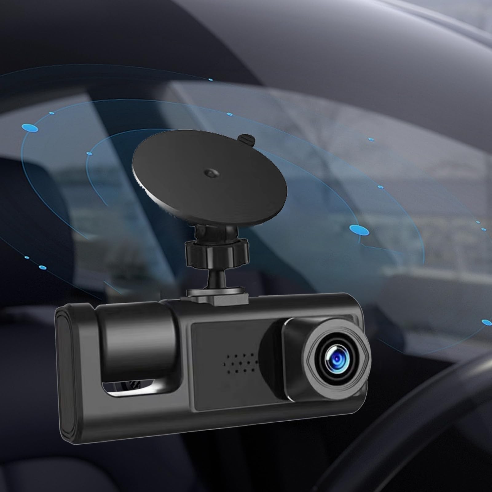 Grabadora de conducción de 2 Pulgadas, grabación, WiFi, monitorización de Coche, visión Nocturna, HD S1, cámara de salpicadero con supervisión Nocturna | Pantalla LCD, detección de Movimiento,