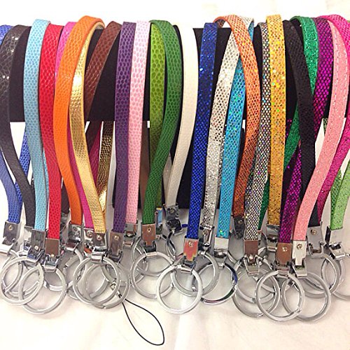12 Pc You Choice Any Pu Leather/Glitter Wristlets Keychain Fits Diy 8Mm Letters And Charms/Bling Keychain/Wholesale Keychain/Bulk #TOP4