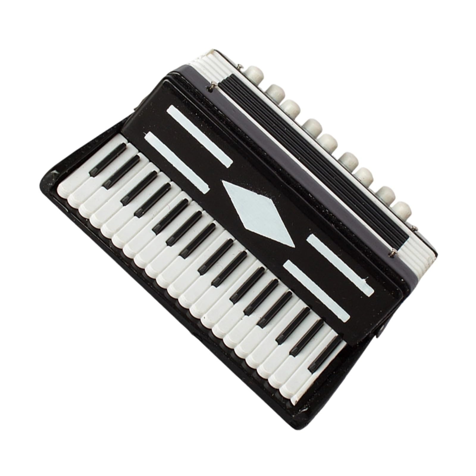 ZXFJYUIP Miniature Accordion Model Musical Instrument Ornament For Home Decoration(Bk,10.5 * 8.5CM)