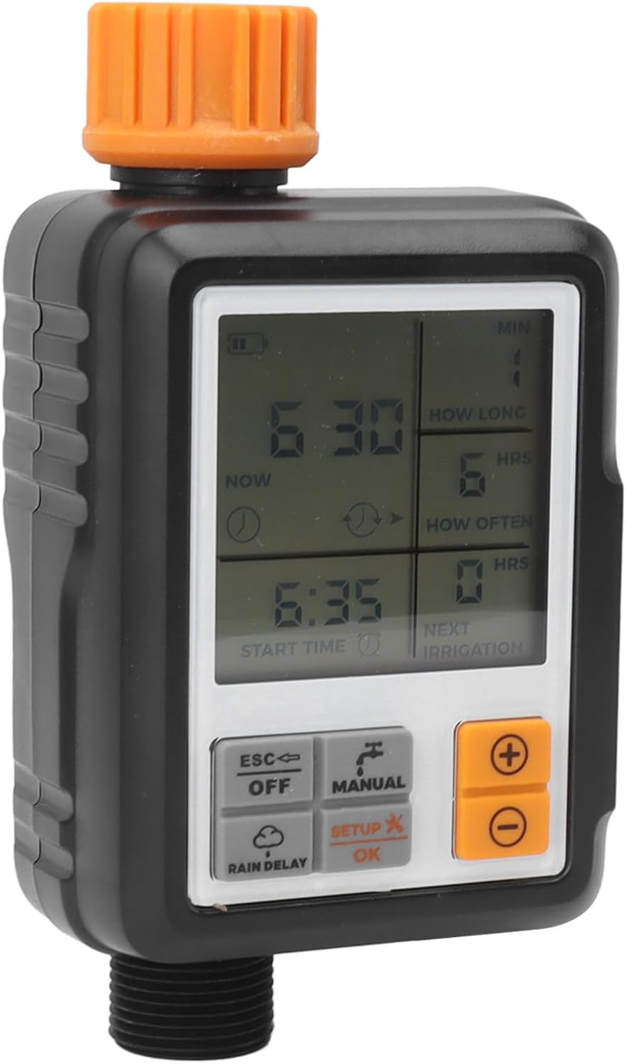 Programmable Water Timer Irrigation Controller System for Lawn and Garden, Automatic and Manual Sprinkler with Delay Watering - Precise Digital Control, Easy Scheduling for