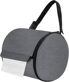 Cubierta de Papel higiénico: Protector de Rollo de Tejido Acolchado, Soporte de Tejido de baño | Cubierta de Rollo de inodoros de Tela Suave, Almacenamiento de Papel higiénico Resistente al Polvo,