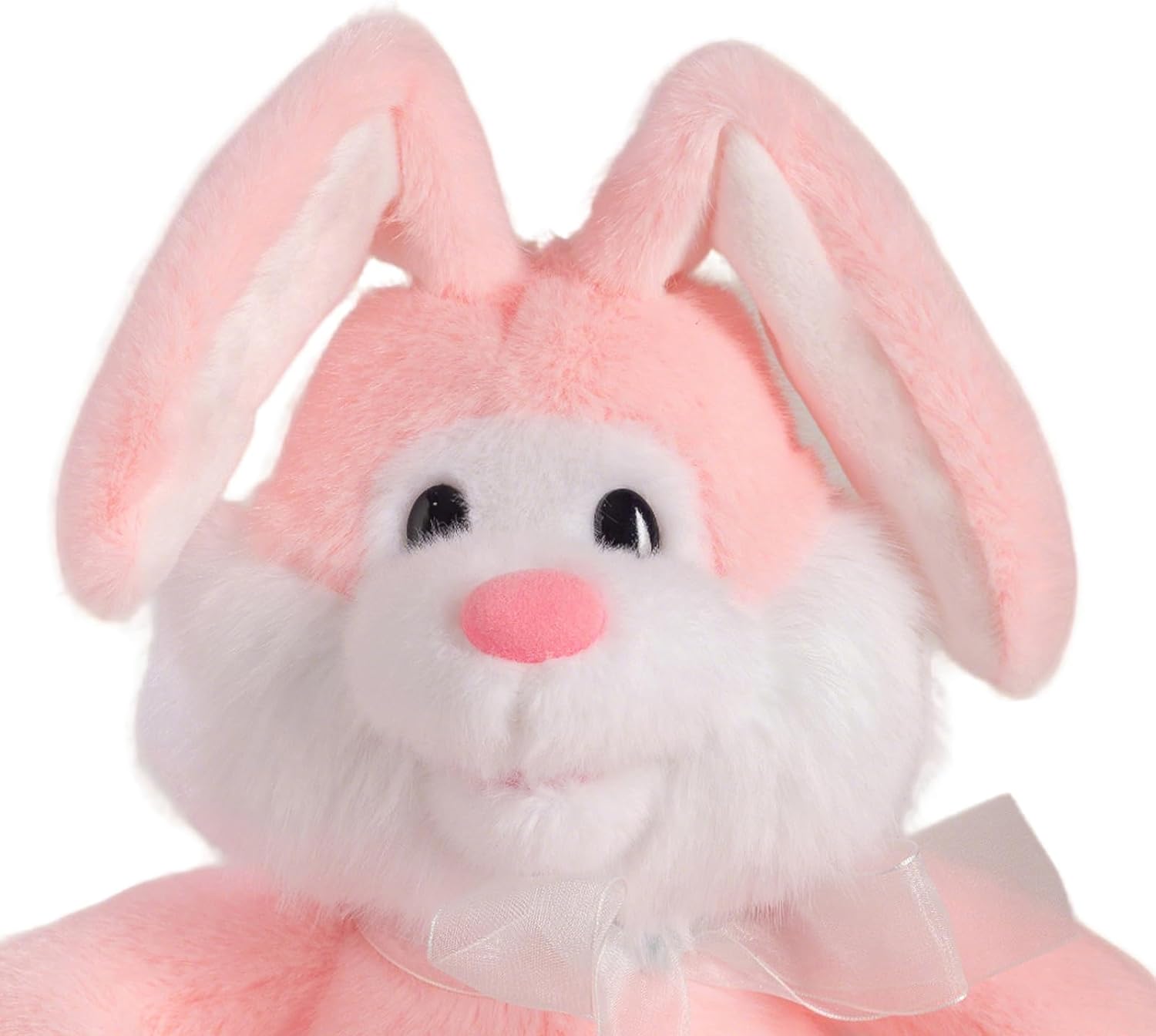 Bedtime Friend Toy Bunny Stuffed Animal Plush Toys Rabbit with Floppy Ear,Interaction Easter Bunny Brithday Gift Hoilday Party Baby Sleep Companion Portable Gifts for Kids Adults Newborns10" (Pink)