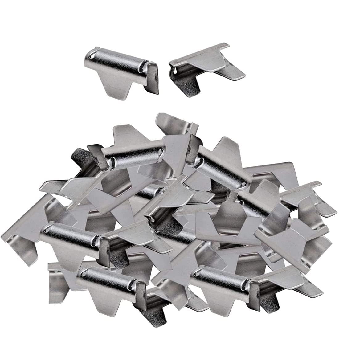 Huyfoig 60 Pack Sofa Spring Repair Kit, Upholstery Stay Wire Clips for Sofa,and Chair Spring Repair,Couch,Connectors to Attach Springing Wire to