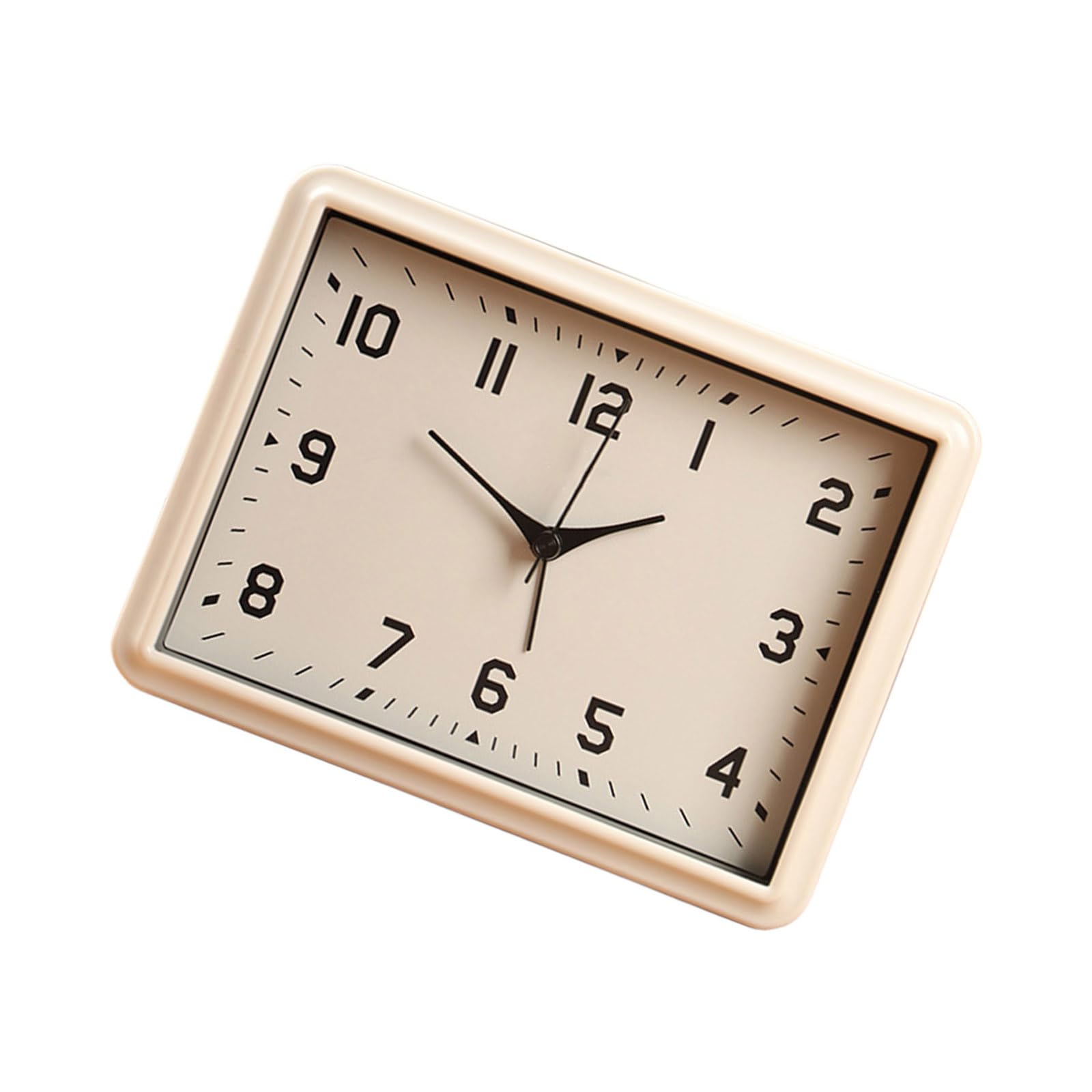 Limtula Bedroom Not Ticking Desk Clock with Quiet Mechanism Big Numerals Display Minimalists Battery Operated Analog Alarm Quiet Bedside