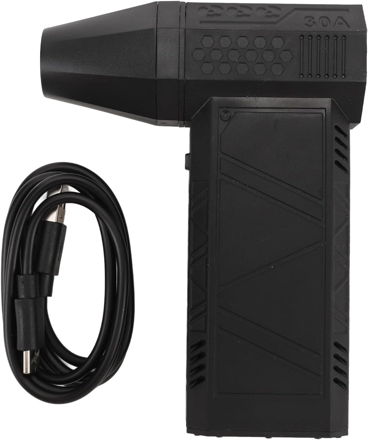 Compressed Air Duster, 130000RPM Electric Air Duster, Cordless Rechargeable High Speed Air Blower, 3 Gear Adjustable Jet Dry Blower for Keyboard, PC, Car (Black)