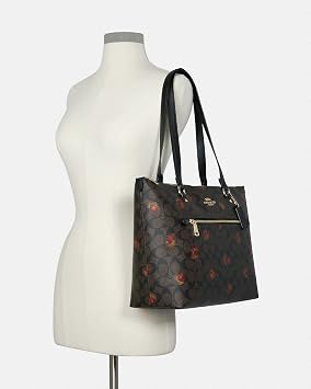 Coach Women's Gallery Tote, Gold Brown Black Multi, S