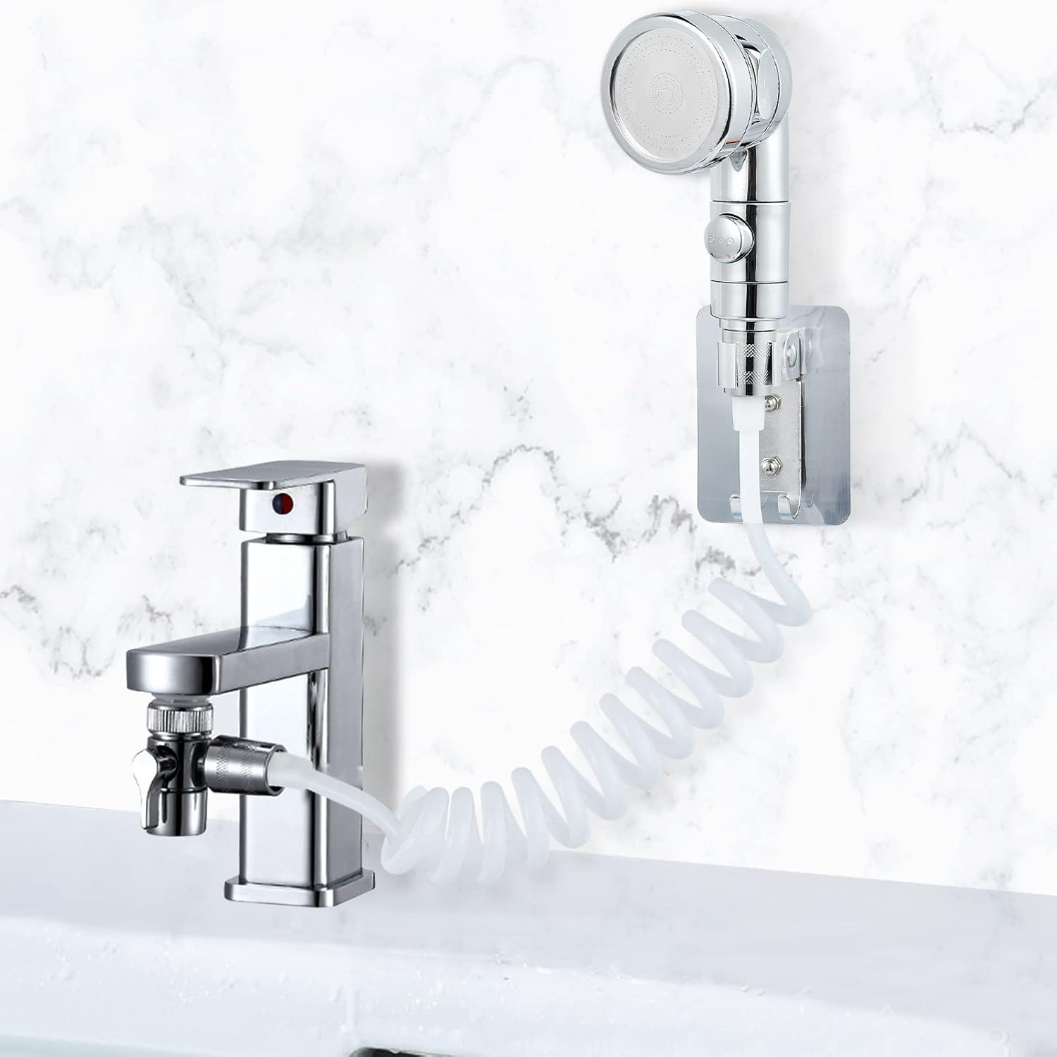 Elesunory Sink Faucet Sprayer Attachment Adjustable 3 Sprayer Setting