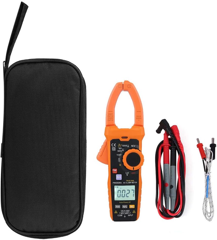 FNNEMGE Pinza Amperometrica Digitale DC/AC: 0-600A, Multimetro Valore Efficace Vero 6000 Conteggi, Misurazione NCV Corrente Alternata/Corrente Continua, Tensione, Resistenza - Foto 14