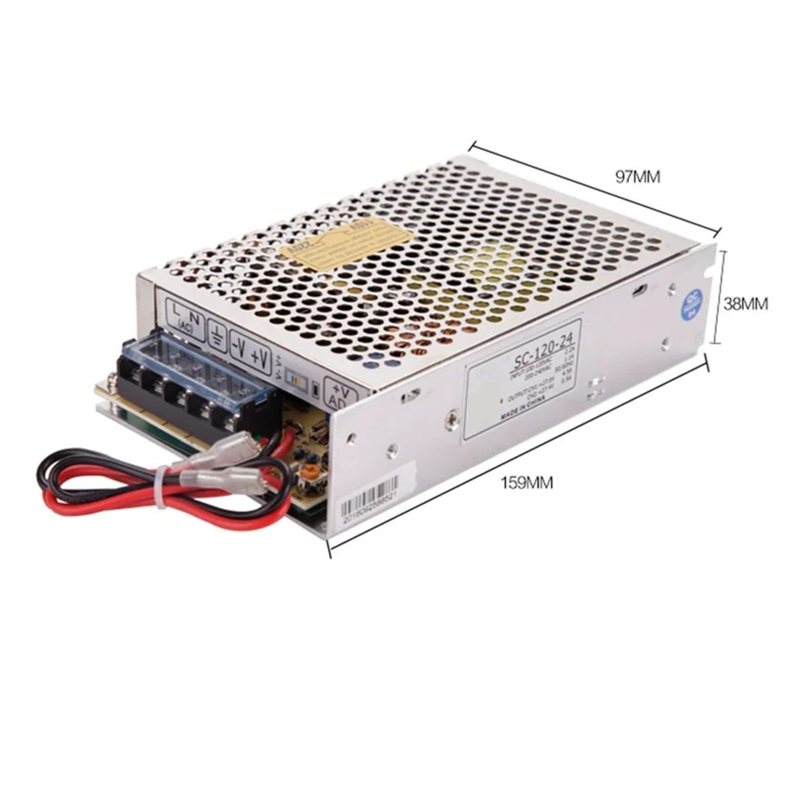 Fuente de alimentación conmutada regulada universal de 120 W Cargador de batería de litio de 24 V Fuente de alimentación de respaldo conmutada de 27,6 V Convertidor de CA a CC para dispositivos electr