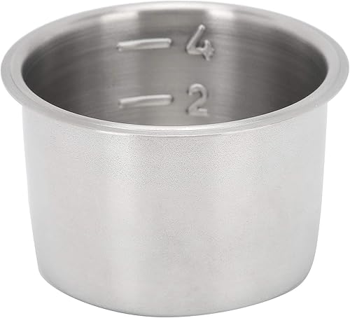 Filtro de café, 4 tazas de 2.008 in de acero inoxidable de una sola pared no presurizada filtro poroso cesta apto para DeLonghi, para EUPA, para