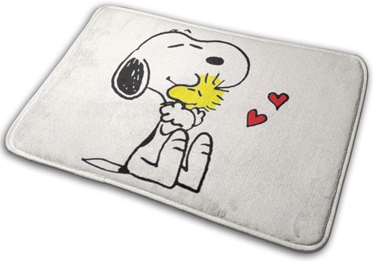 Duwamesva Doormat Soft Carpet Entrance Mat Stylish Cute Snoopy Design for Patio, Front Door, Bathroom, Balcony
