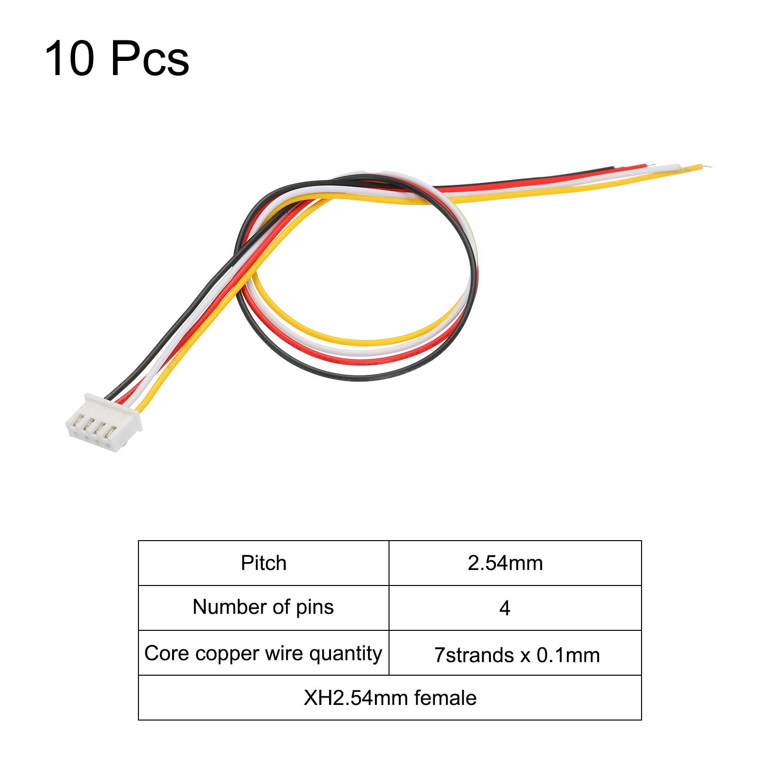 Amazon.co.jp: uxcell 10個入り XH2.54mmピッチ 4ピン メス