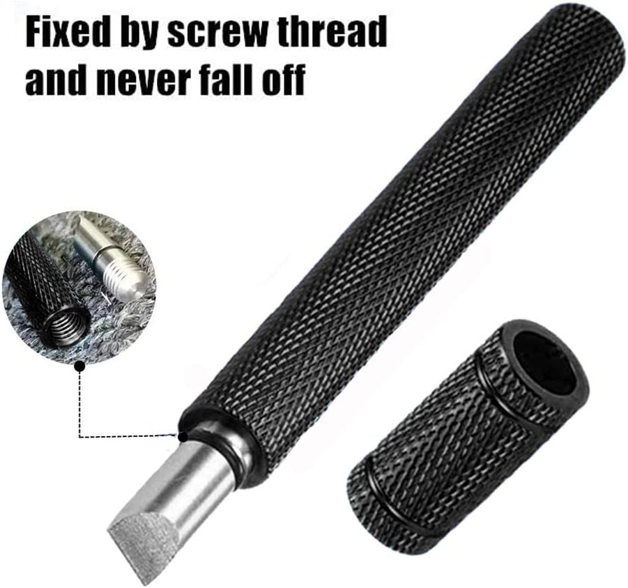 Golf Club Groove Sharpener, Golf Club Cleaner and Iron Wedge Groove Sharpener Tool with 6 Carbide Tungsten Steel Cutters, Golf Club Re-Grooving Cleaning Tool 6-Tip, Golf Accessory - Image 4