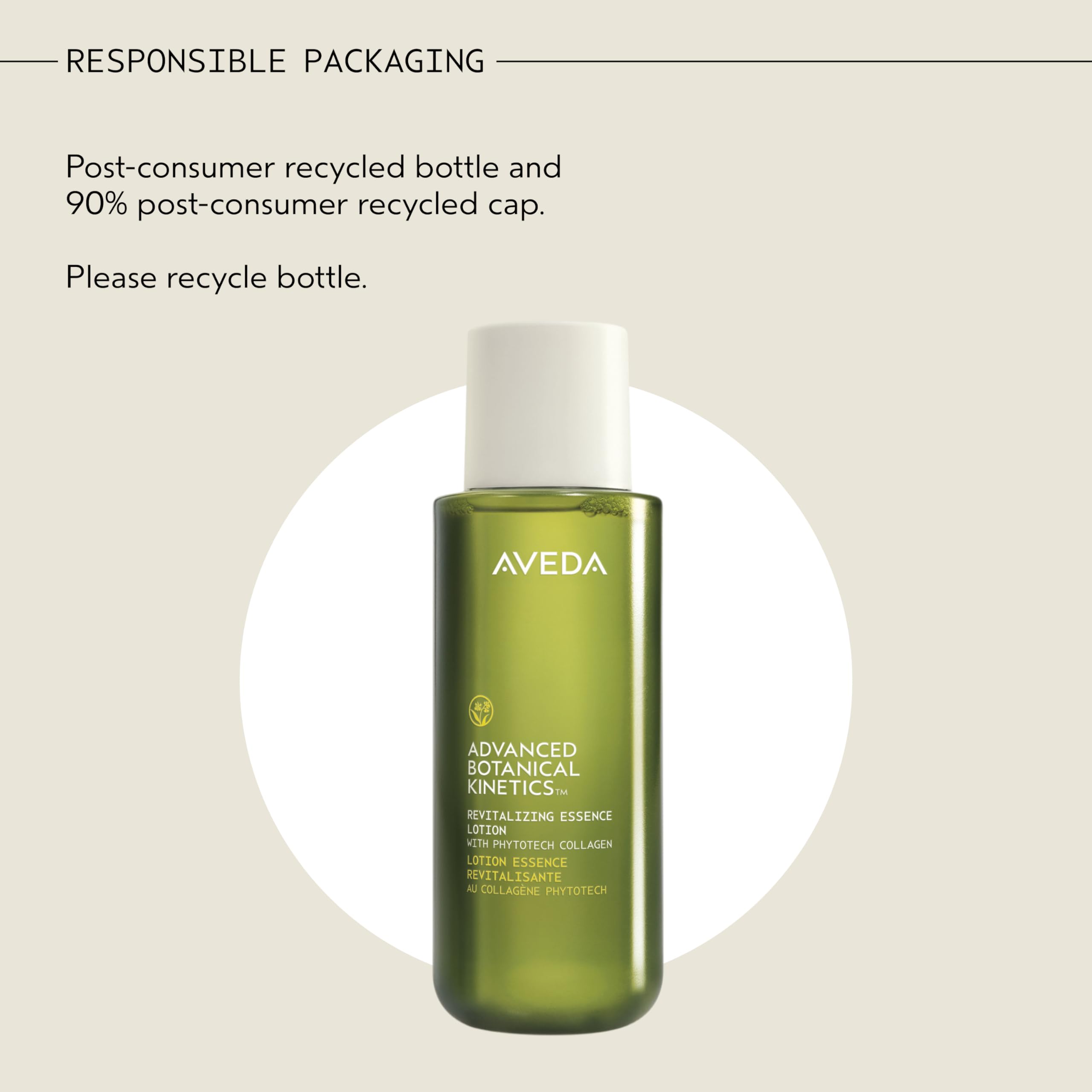 Aveda Advanced Botanical Kinetics Revitalizing Essence Lotion | Smooths skin and refines pores | Vegan | Full Size | 6.7 Fl Oz