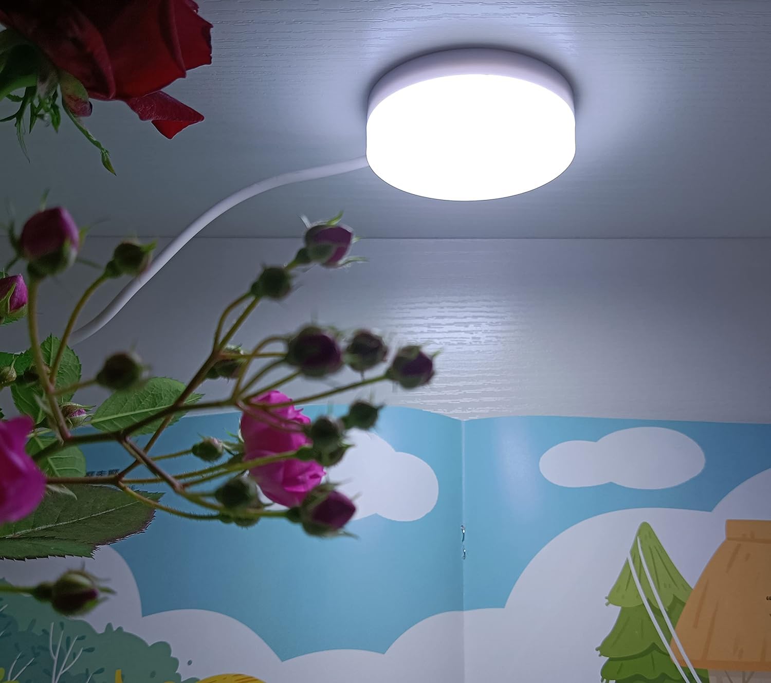 Lampa LED USB Camping Lampka nocna, podstawa magnetyczna do laptopa Power Bank PC /375