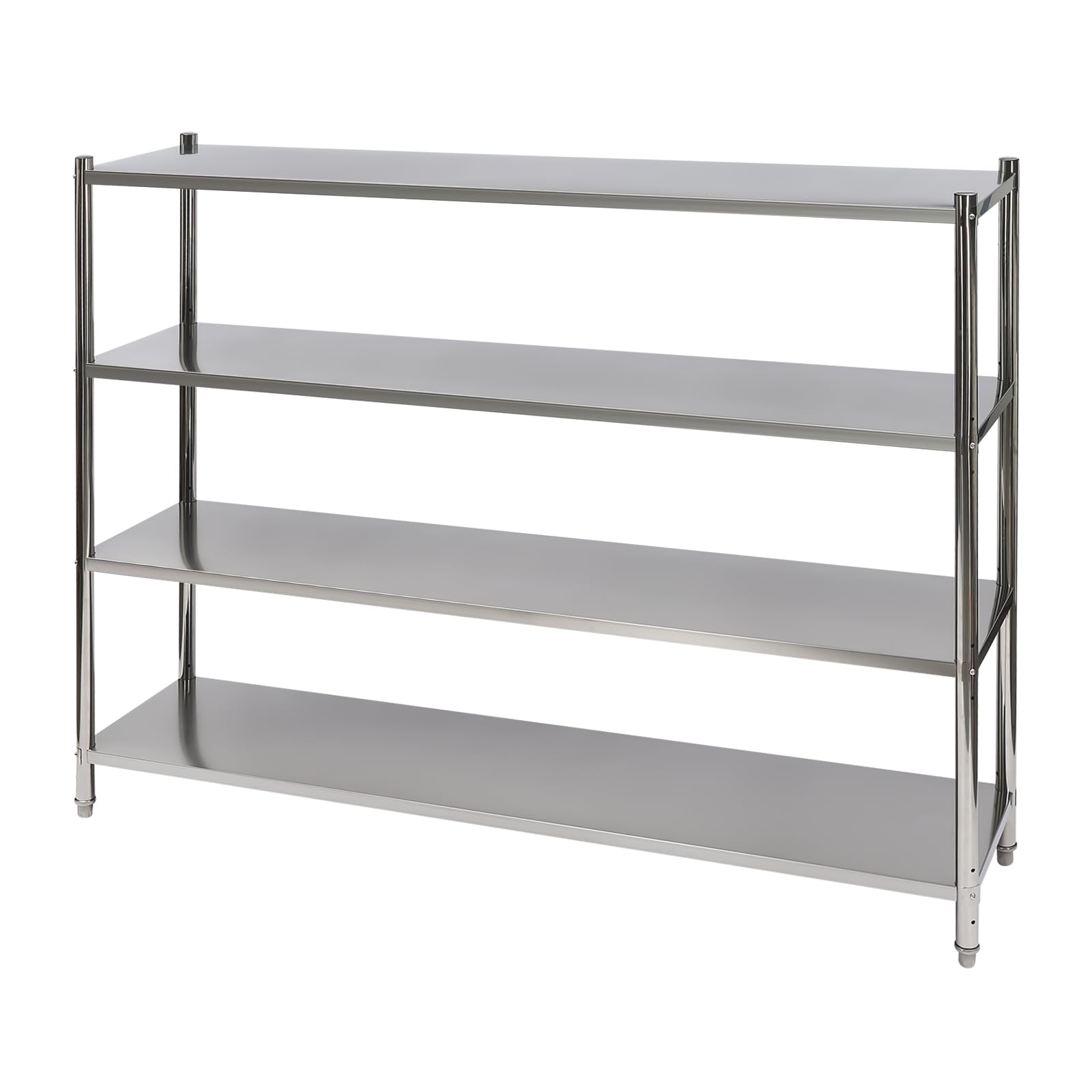 B-1　シェルフパーツ　不锈钢货架　stainless steel shelf Amazon.com: Stainless Steel Shelving, 70.9 x 17.7 x 59 inch 4 Tier