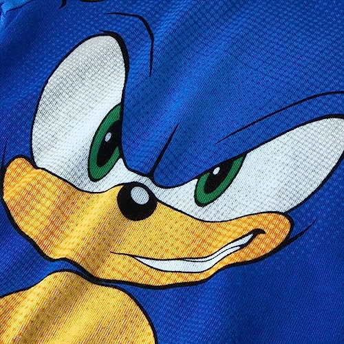 Sonic The Hedgehog with Tails/Knuckles 4-Piece Toddler Pajama Set, Size 2T Blue3
