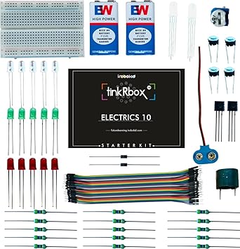 tinkRbox Electrics Innovative Educational Learning Kit with 10+ DIY Projects and Video Tutorials for 6+ Years Boys and Girls