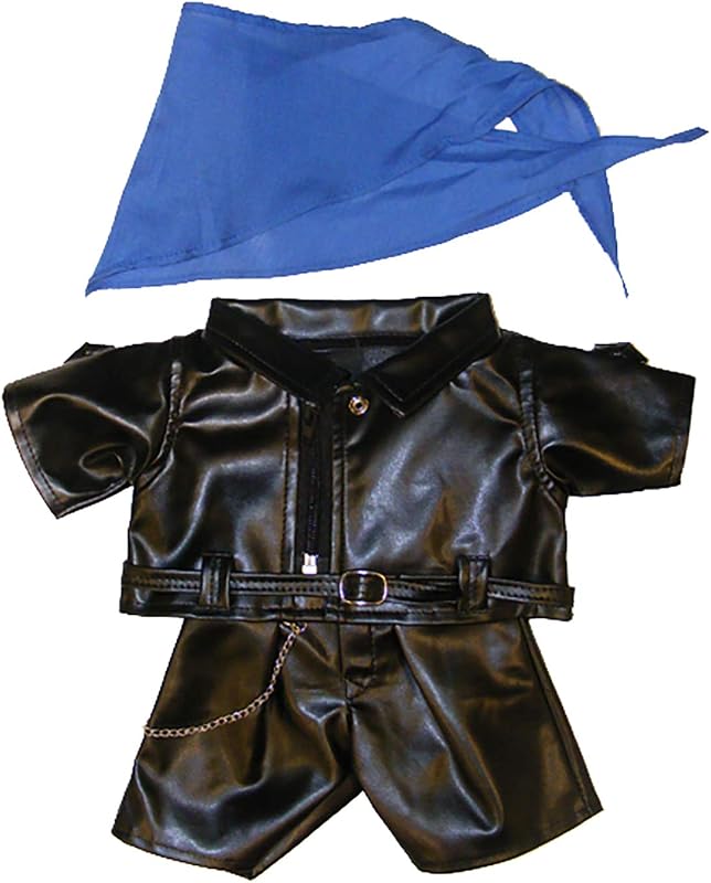 Biker Outfit Teddy Bear Clothes Fits Most 14" - 18" Build-A-Bear and Make Your Own Stuffed Animals
