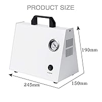 Vista 2 de Flujo industrial 10L/min del laboratorio de la bomba de vacío de la bomba de aire libre del aceite de la mini Oliless