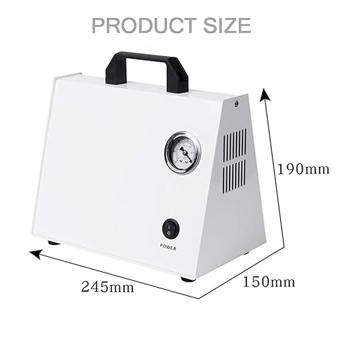 Miniatura 2 de Flujo industrial 10Lmin del laboratorio de la bomba de vacío de la bomba de aire libre del aceite de la mini Oliless del