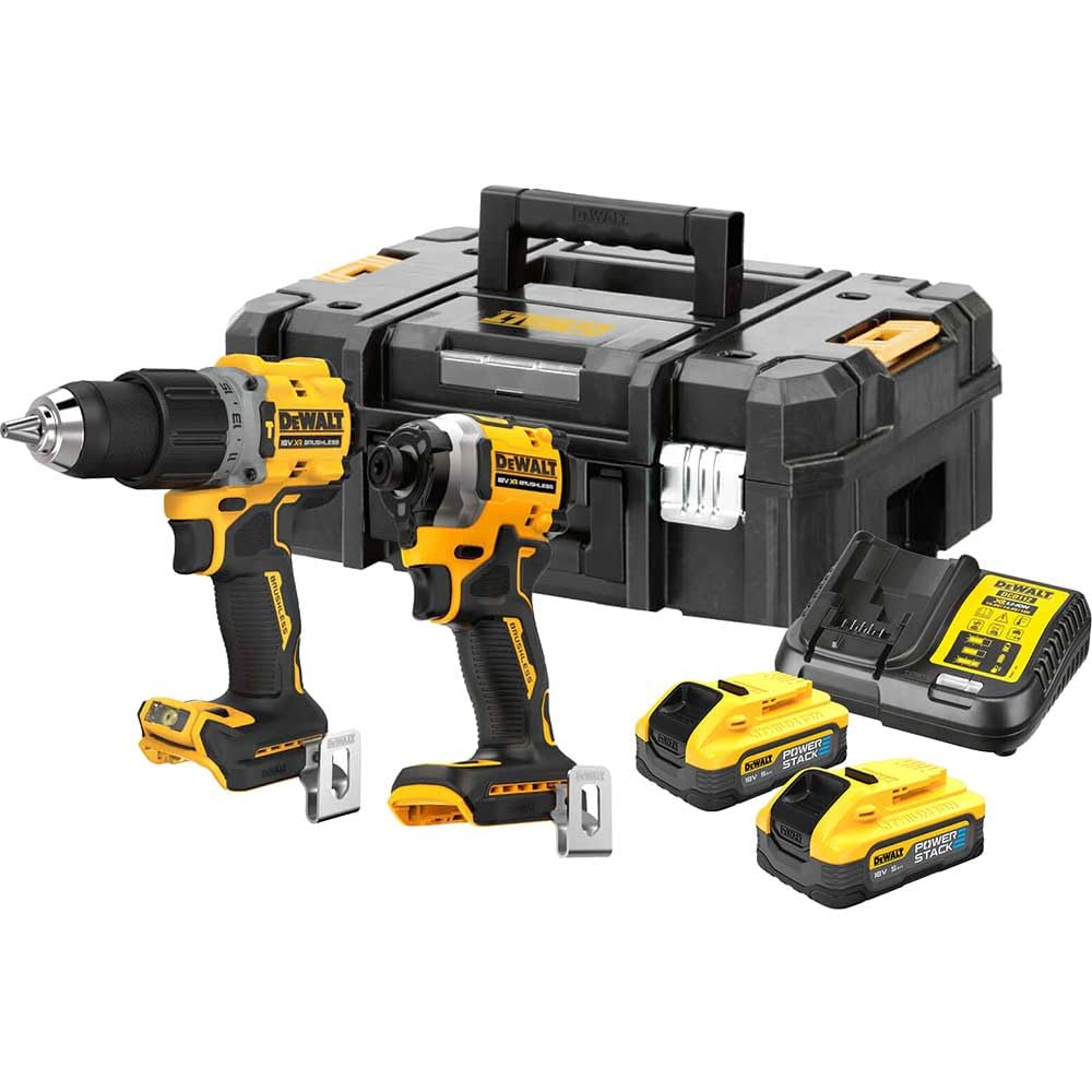 DEWALT DCK2050H2 POWERSTACK™ Twin Pack 18V 2 x 5.0Ah Li-ion