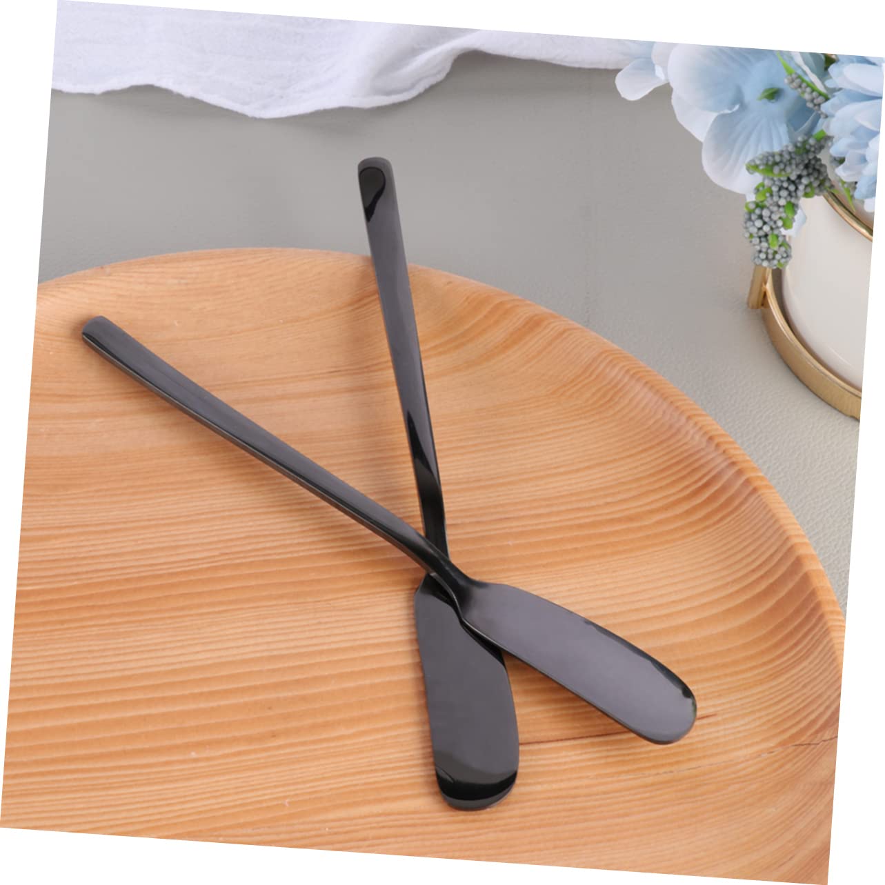 HOLIDYOYO 2pc Stainless Steel Cheese Butter Knife Wiping Jam Blade Cheese Slicer Multi-purpose Butter Slicer Tool