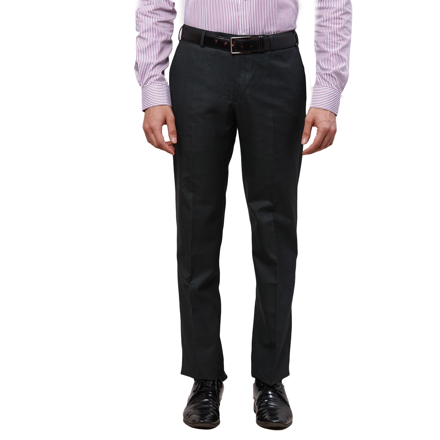 park avenue Men's Polyviscose Blend Solid Pattern Smart Fit Flat Front Formal Trouser-picture-36