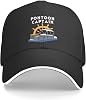 Kkaingg Pontoon Captain - Pontoon Boat - Pontooning Party Baseball Cap Gifts Men Trucker Hat Women Sun Hat Dad Cap Black