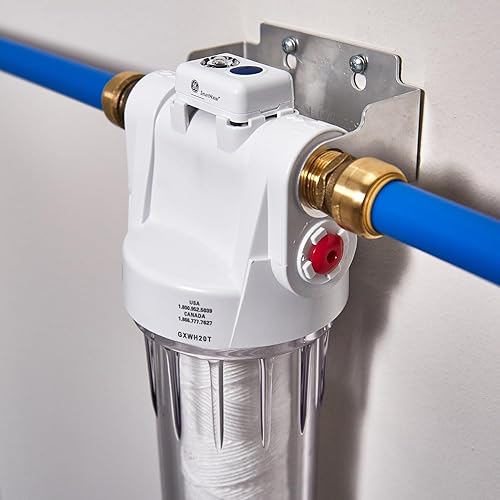 Miniatura 4 de GE Sistema de filtración de agua para toda la casa y filtro básico  Reduce los sedimentos, el óxido y más  Kit de instalación y accesorios incluidos