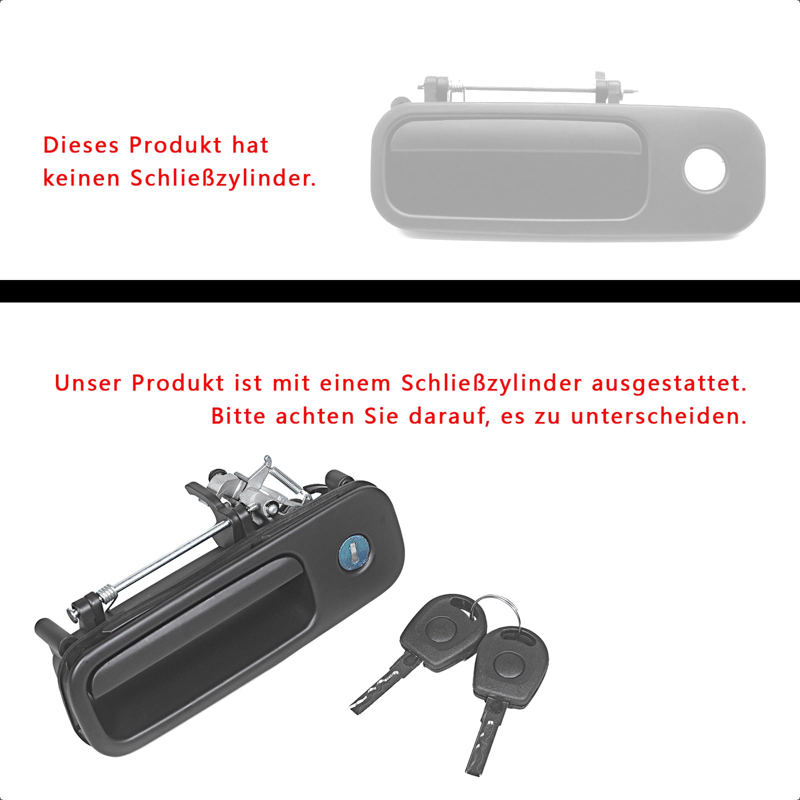 LoreenCar 1J6827565A Heckklappengriff mit Schloss für Golf 3 1H1 4  
