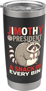 Jimothy raccoon seattle meme viral Stainless Steel Insulated Tumbler