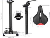 BuyWeek Xiaomi M365 1S Lite ülés, magasságállítható, lengéscsillapítás, ergonomikus összecsukható 5