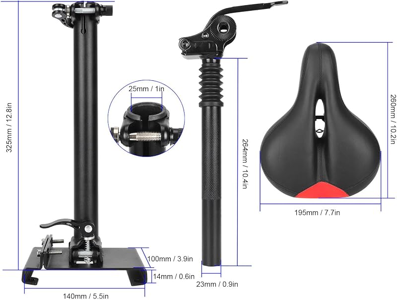 BuyWeek Xiaomi M365 1S Lite ülés, magasságállítható, lengéscsillapítás, ergonomikus összecsukható