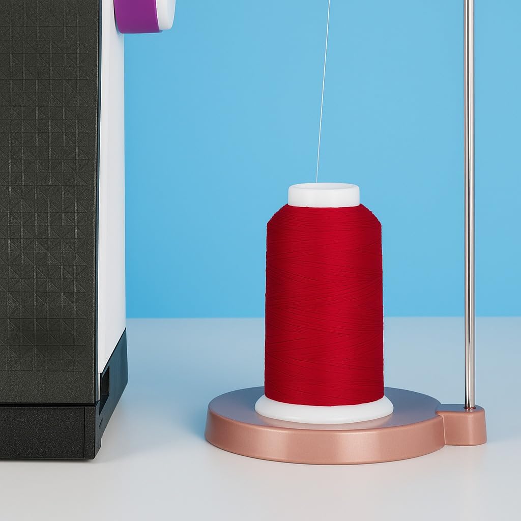 YLI Cotton Quilting Thread – 50 wt Egyptian Cotton for Piecing & Quilting - Low-lint & Strong - 2,000 Yard Cone - Alarm