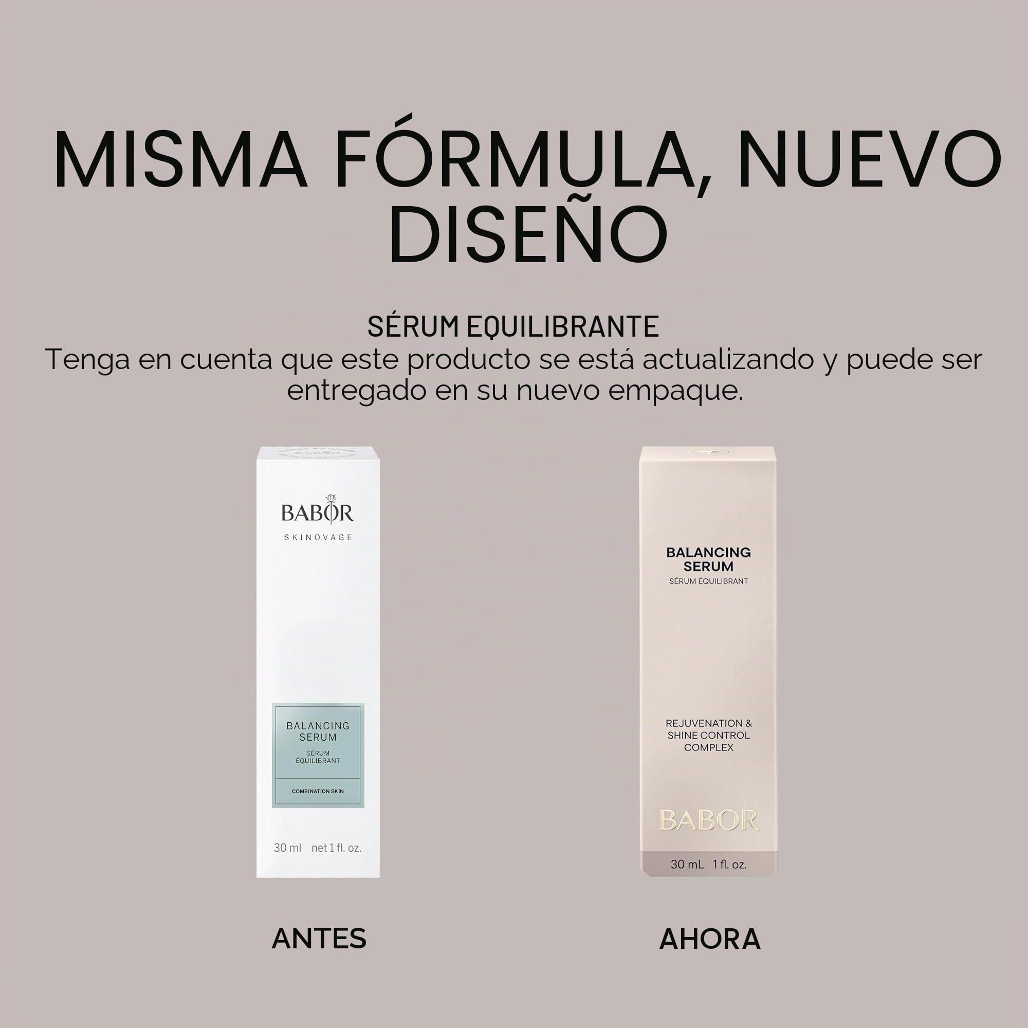 BABOR SKINOVAGE Balancing Serum para pieles mixtas, Hidratante antienvejecimiento, Para una piel mate y poros afinados, 30 ml