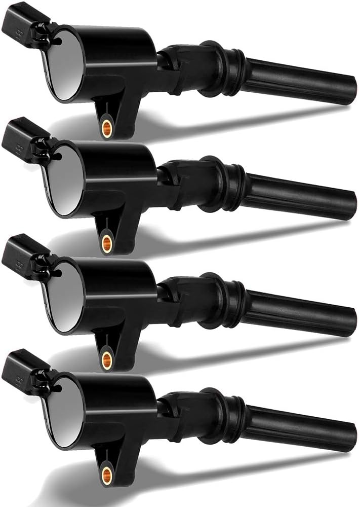 OCPTY Set of 4 Ignition Coil Pack for Ford for Lincoln for Mercury for E-350 Super Duty for E-150 for E-250 for E-450 Super Duty Replace for DG508