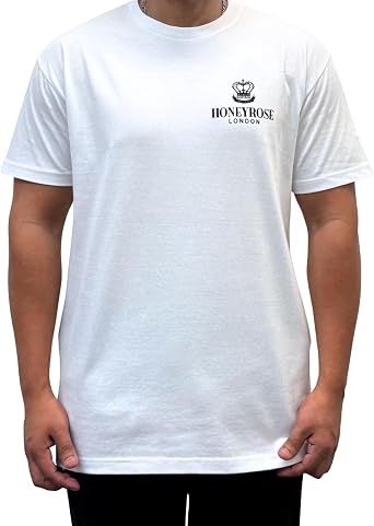 Honeyrose "Rule Your Mind White T-Shirt, 100% Cotton, US, Alpha, Large, Regular, Long