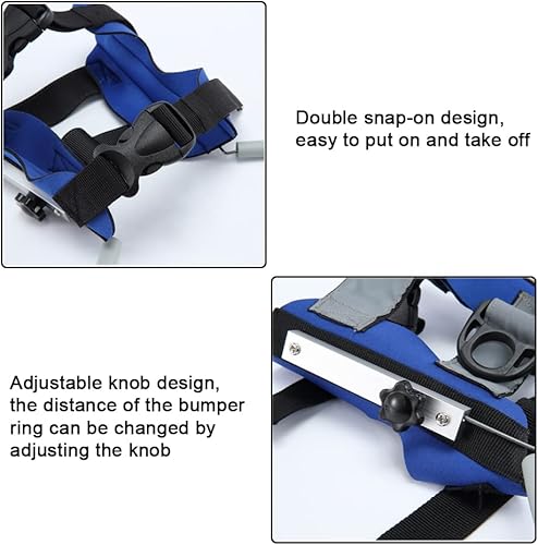 Miniatura 3 de QingYi Halo para perro ciego, arnés ajustable para perro, parachoques ciego para proteger a gatos y perros con cegera, visión borrosa, ojos enfermos