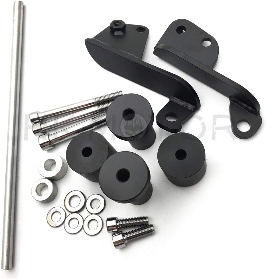 HONGK- No Cut Frame Slider Compatible with 2003 2004 2005 2006 Cbr 600Rr Cbr600Rr Rr Black [B01BW4R09G]