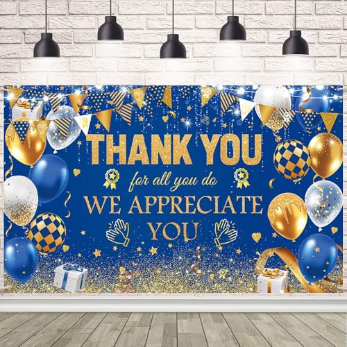 Pancarta de agradecimiento para empleados que premia el esfuerzo y dedicación del equipo