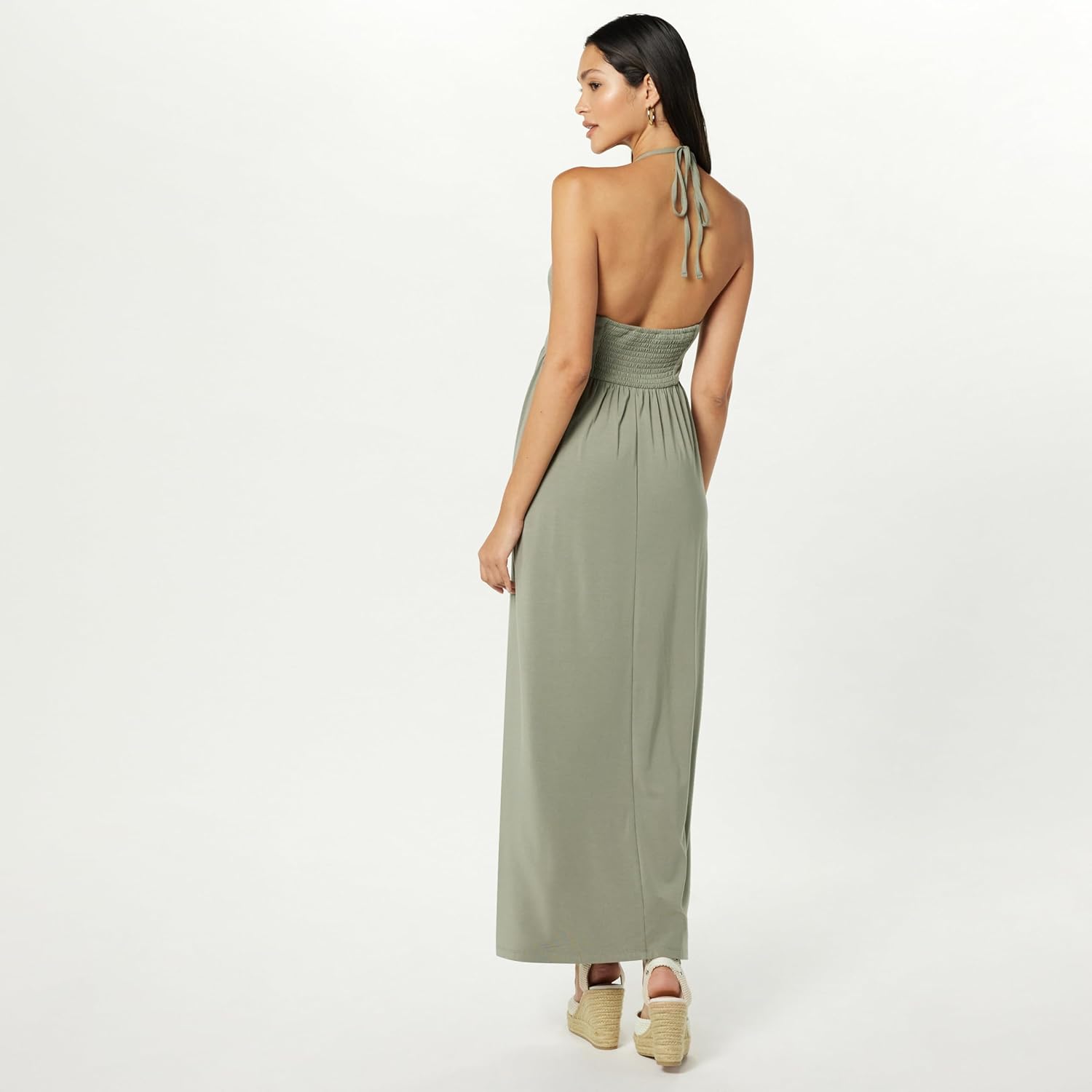 The Drop Womens Kapri Gathered Halter Dress - Image 2