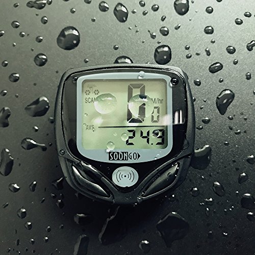 Soon Go Bike Speedometer, Bicycle Odometers,Bicycle Speedometer Wireless Cycle Bike Computer Waterproof Bike Odometer With Lcd Display Speedometer Accurate Speed Tracking & Multi-Function #TOP5