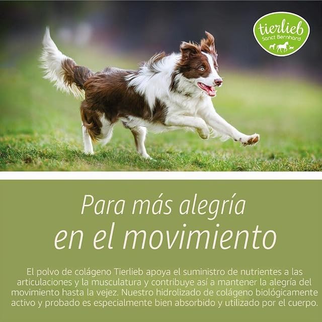 Foto 2 de 5 de Sanct Bernhard Tierlieb Colágeno en polvo, para perros y gatos, hidrolizado de colágeno biológicamente activo