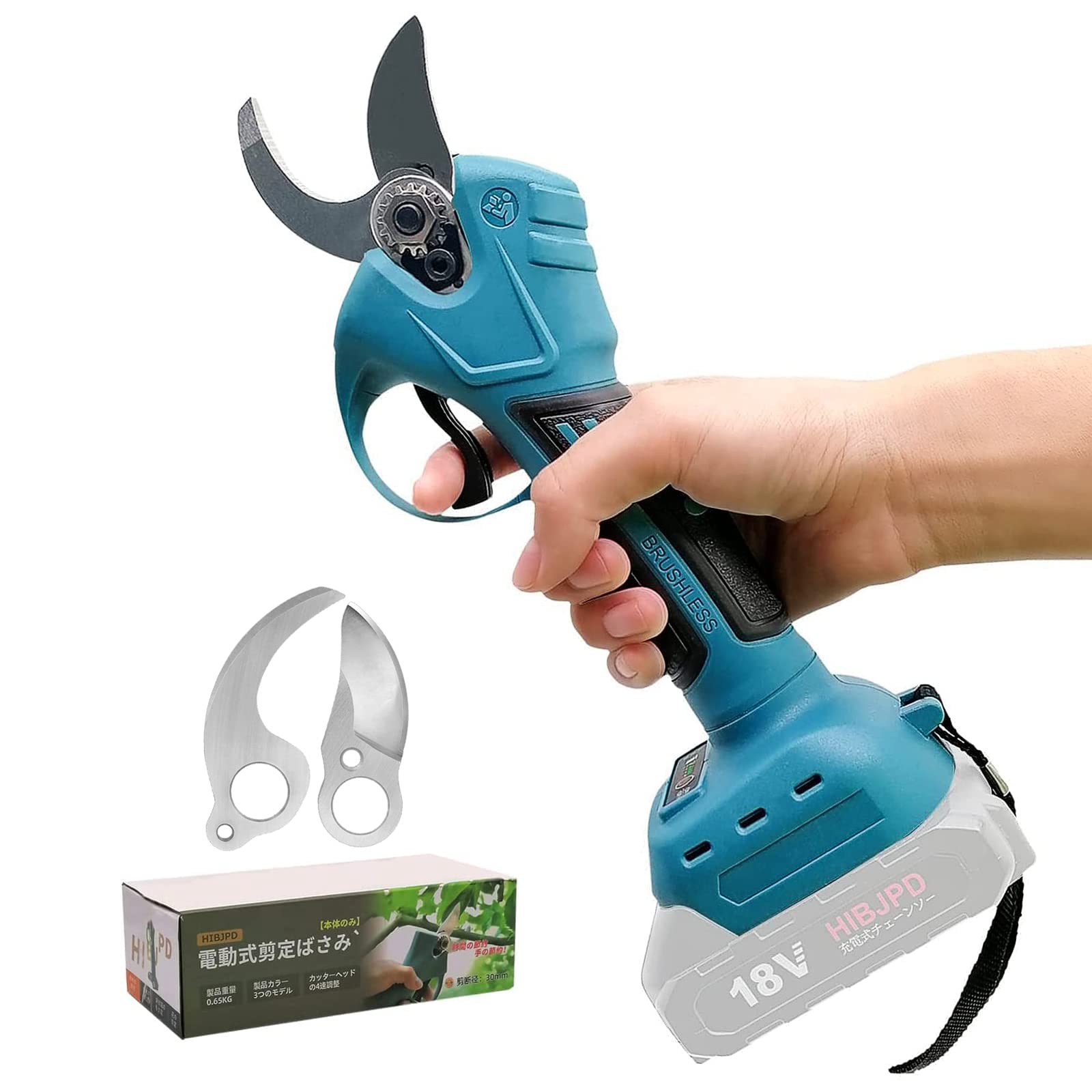 Amazon | 充電式剪定ばさみ 電動ハサミ 剪定 切断直径30mm 軽量 剪定ば  