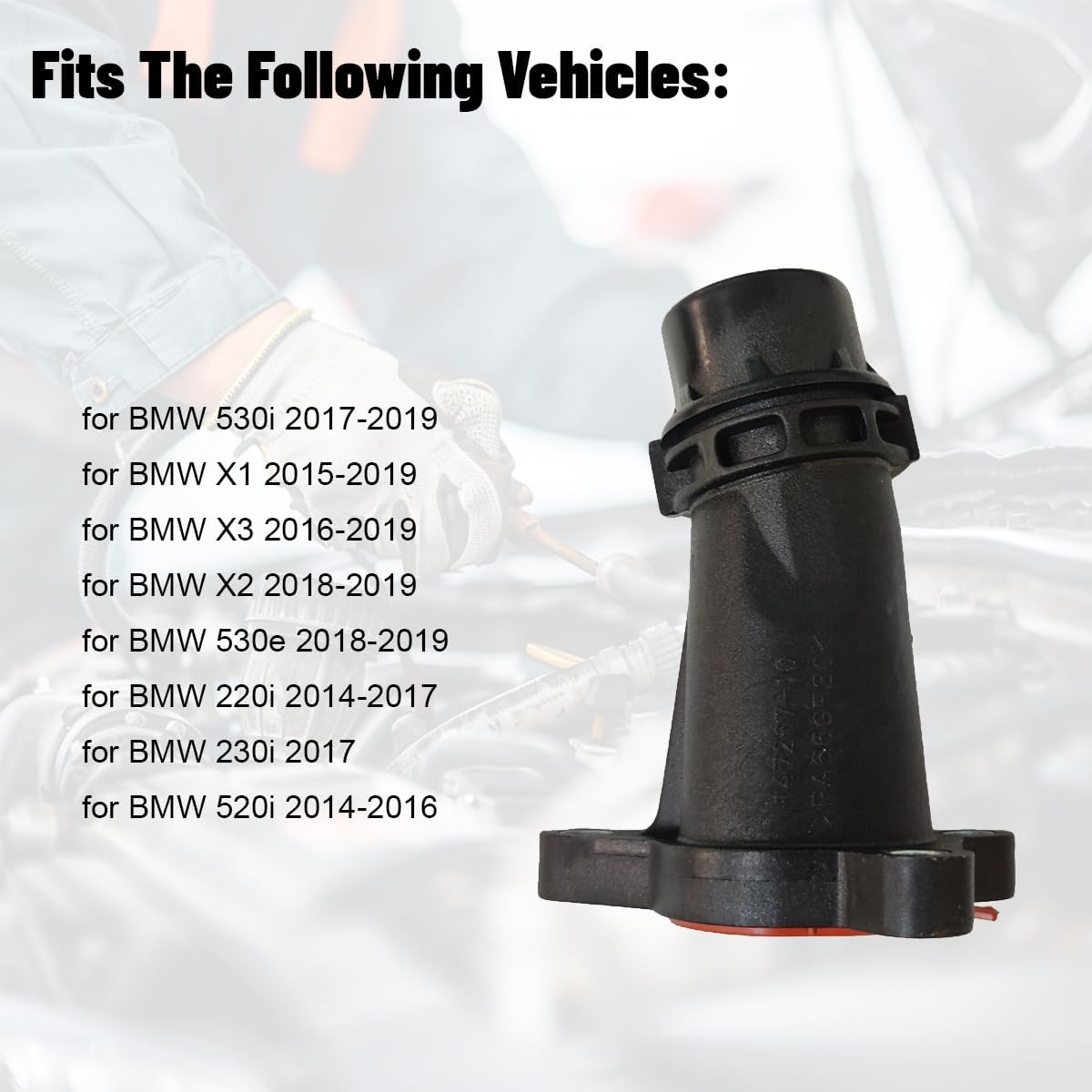 11118511205 Engine Block Connector Pipe 2013-2021 For BMW F30 G20 X1 X2 X3 X4 320i 530i 730i Replace# 11118511205 AZMT450201539 B4252109 BTS1161 186108 FTS1161 31327 4010400