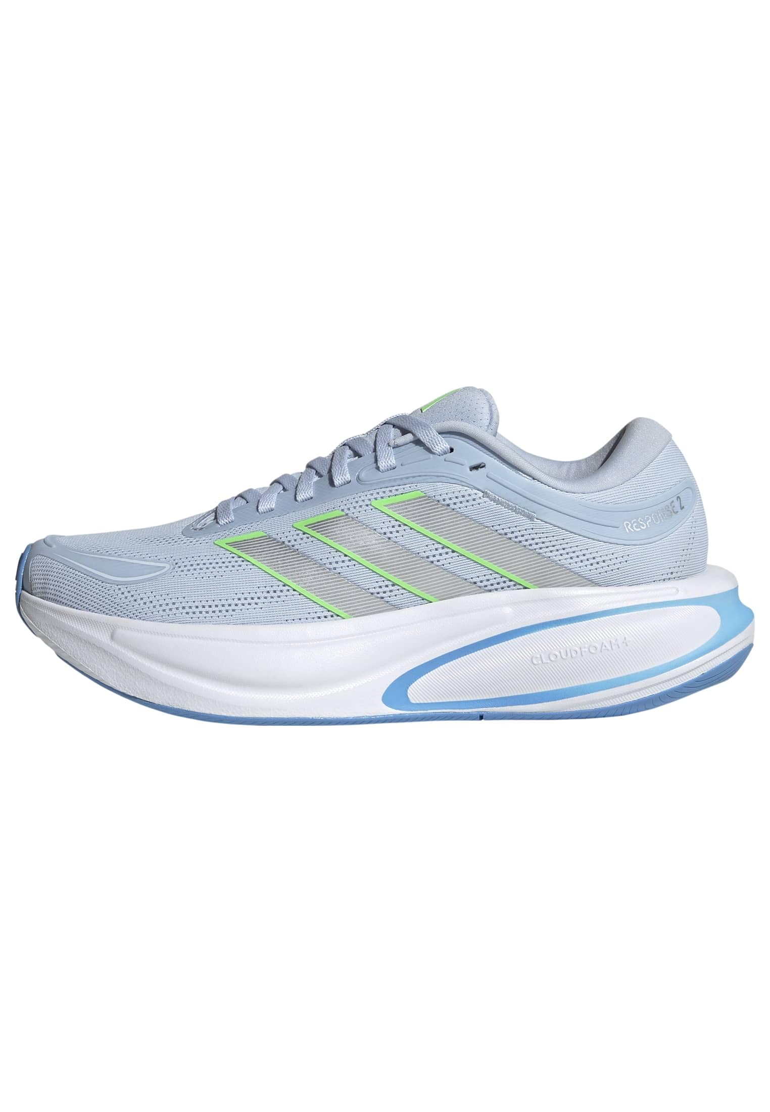 adidas Women's Response 2 Running Shoes, Crystal Sky/Silver met./Lime Burst, 6.5 UK