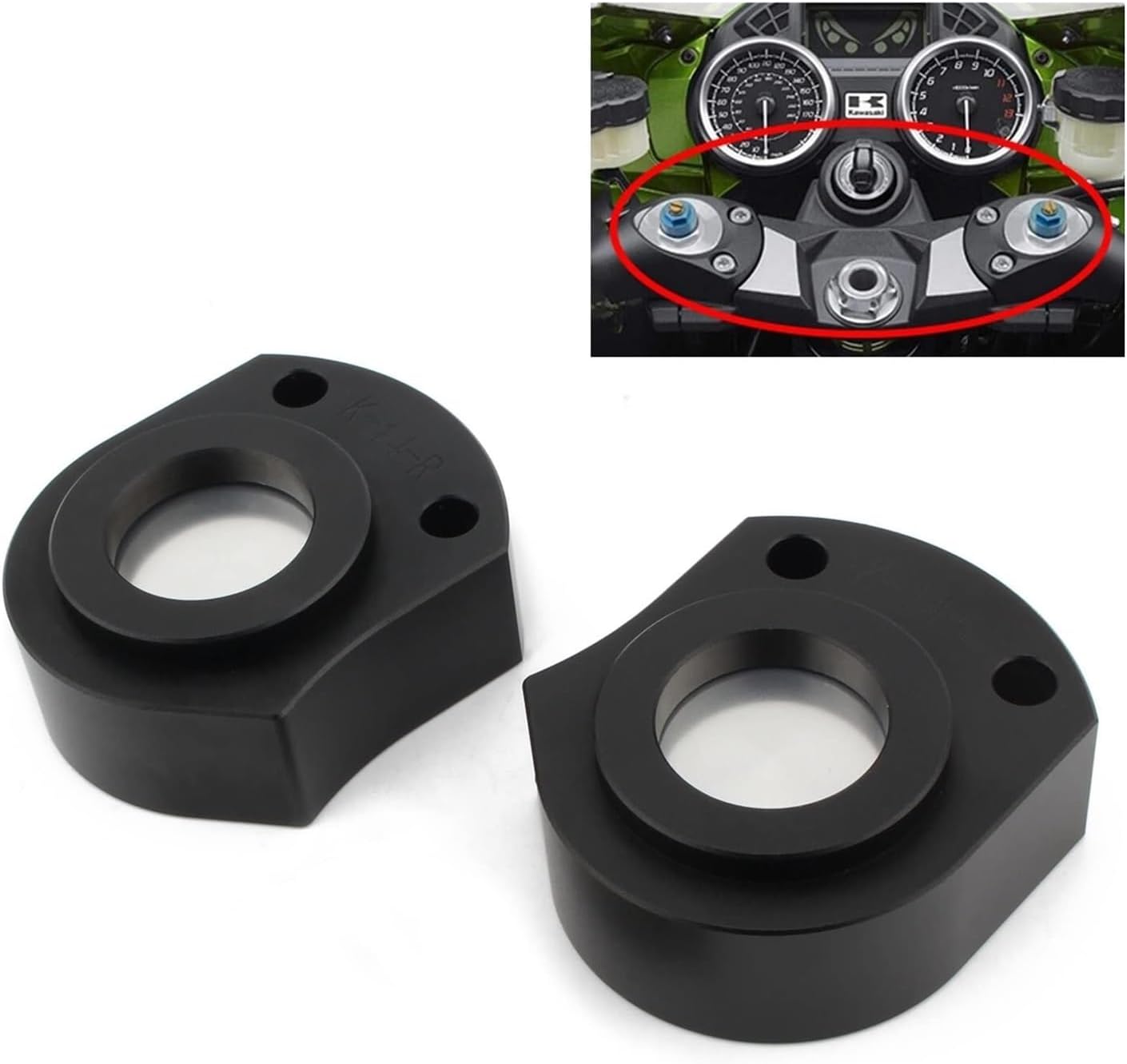 ハンドルバー ライザー 用 ニンジャ 用 ZX-14R ZX14R ZZR1400 2006