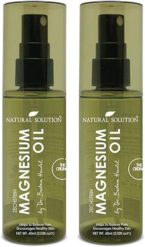 Natural Solution Zechstein - Spray de aceite de magnesio, absorción ultra rápida para relajar músculos y articulaciones (paquete de 2)